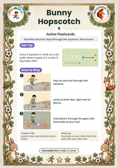Bunny activity 6: Hopscotch