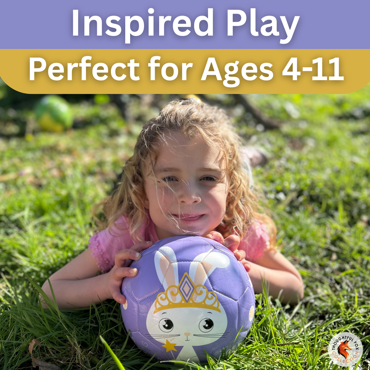Rabbit Football – Size 3 | Premium TPU Kids Ball | Thoughtful Fox