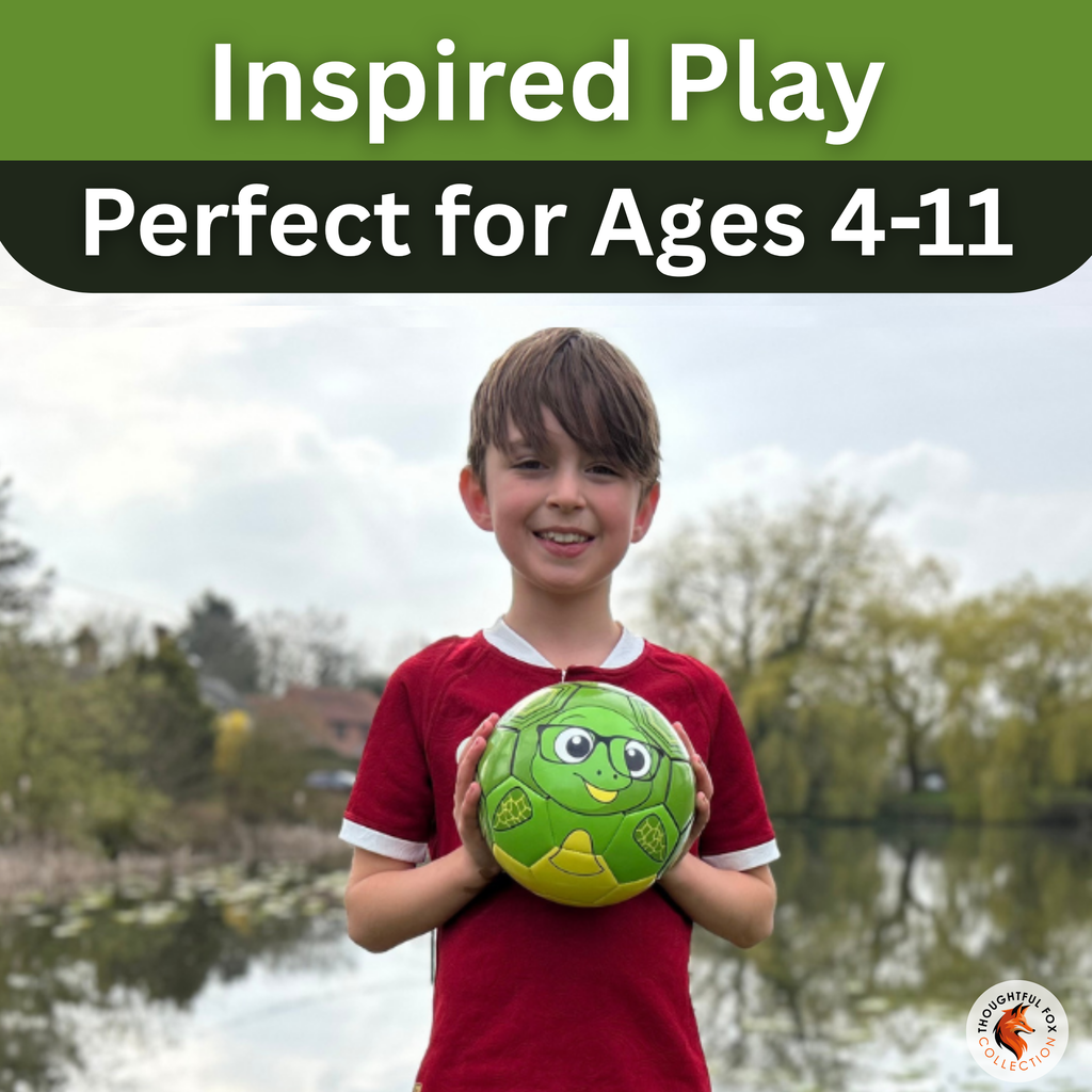 Turtle Football – Size 3 | Premium TPU Kids Ball | Thoughtful Fox