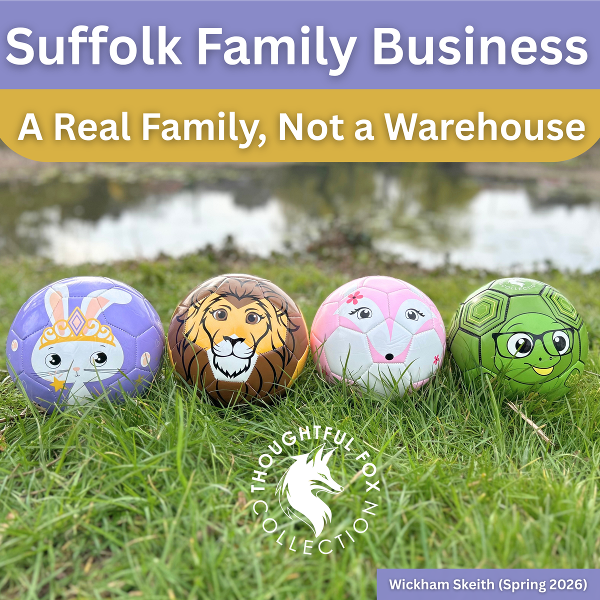 Rabbit Football – Size 3 | Premium TPU Kids Ball | Thoughtful Fox
