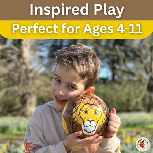 Lion Football – Size 3 | Premium TPU Kids Ball | Thoughtful Fox