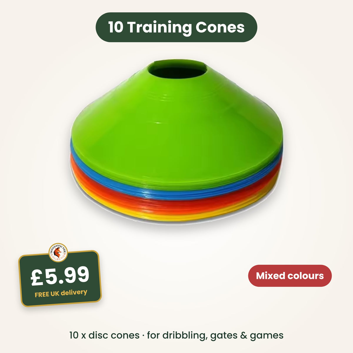 Training Cones – Set of 10