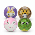 Thoughtful Fox Set of 4 Size 3 TPU Footballs (Fox, Turtle, Lion, Bunny)