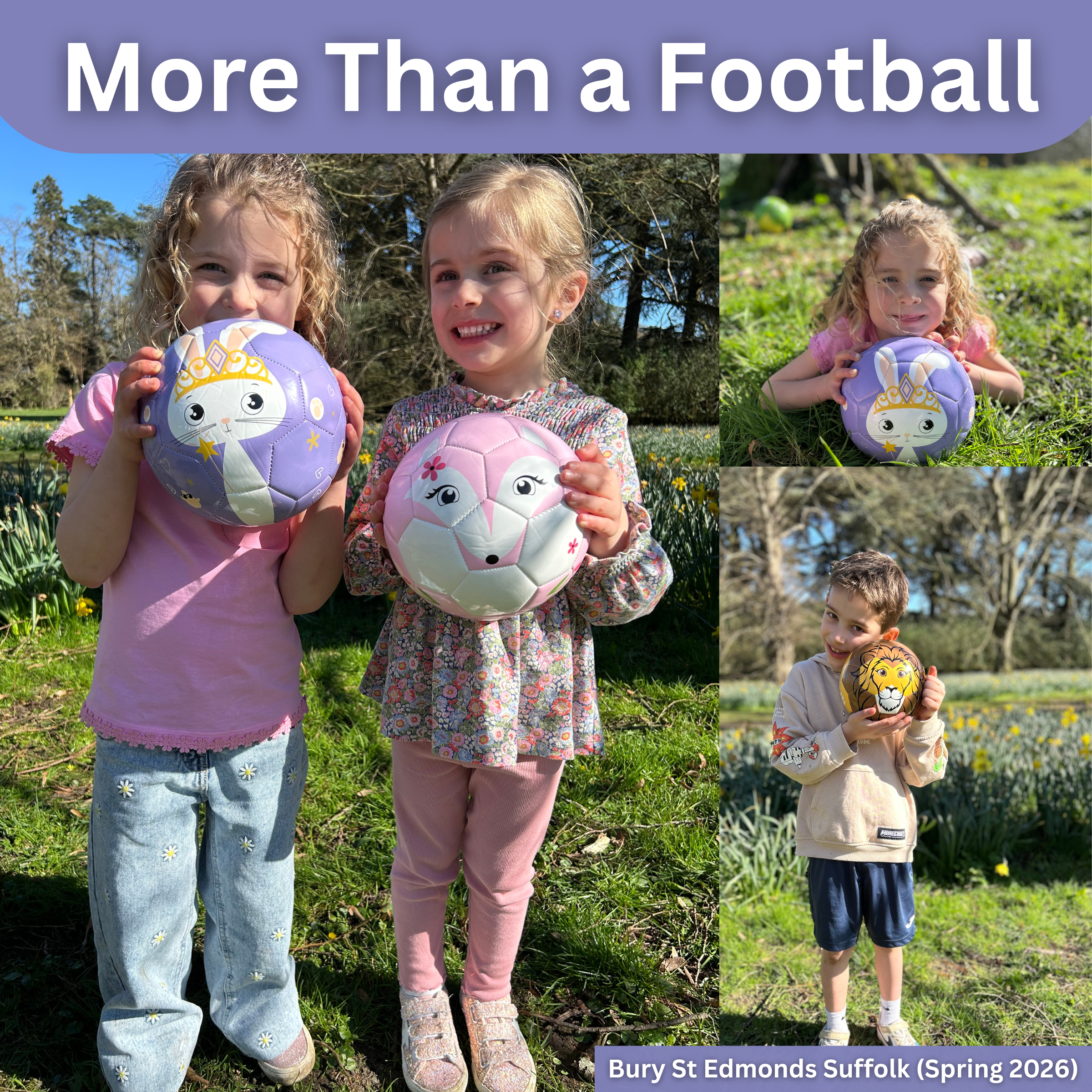 Thoughtful Fox Bunny TPU Football Size 3 - Pump, 4 Cards & 28 Online Games