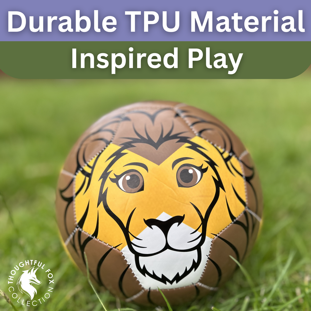 Thoughtful Fox Lion TPU Football Size 3 - Pump, 4 Cards & 28 Online Games