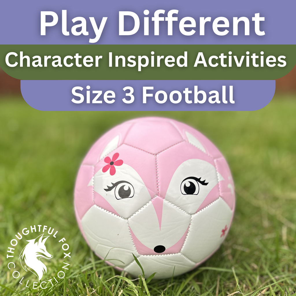 Thoughtful Fox Pink TPU Football Size 3 - Pump, 4 Cards & 28 Online Games